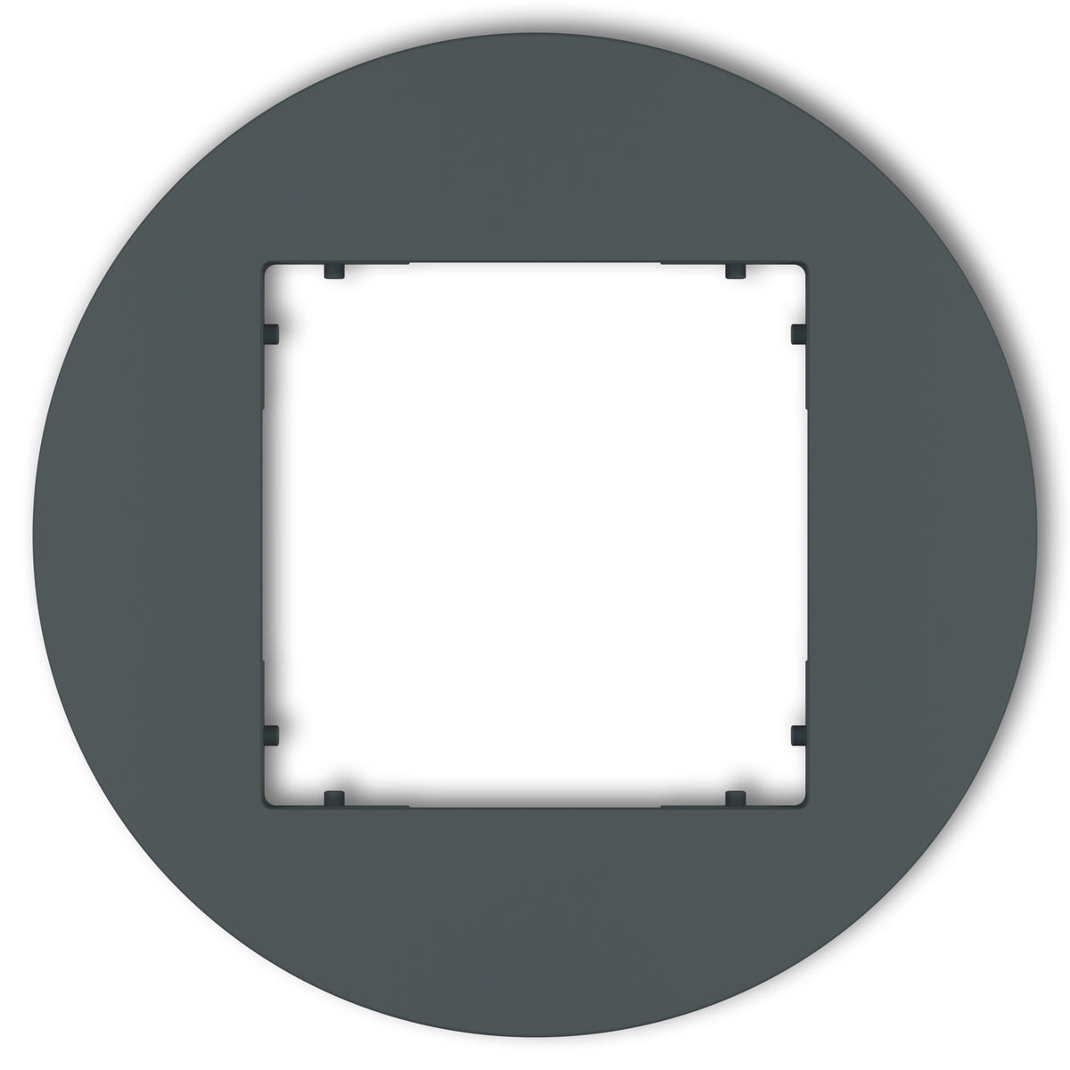 Plaque de finition ronde 1 poste – prise & interrupteur