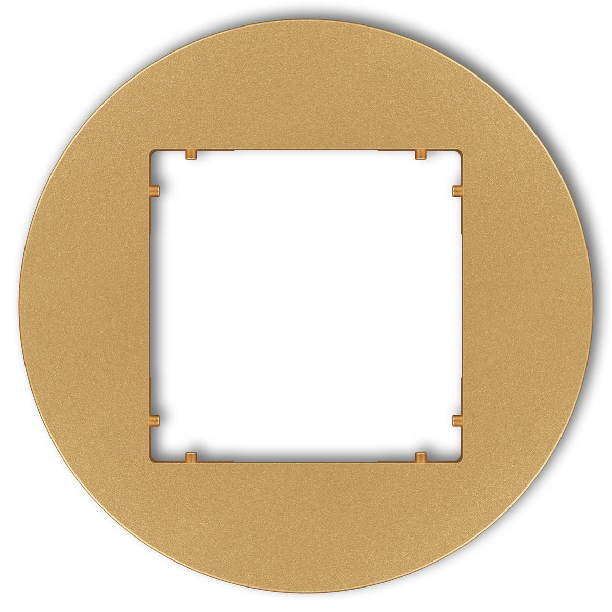 Plaque de finition ronde 1 poste – prise & interrupteur
