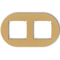 Plaque de finition ronde 2 postes – prises & interrupteurs