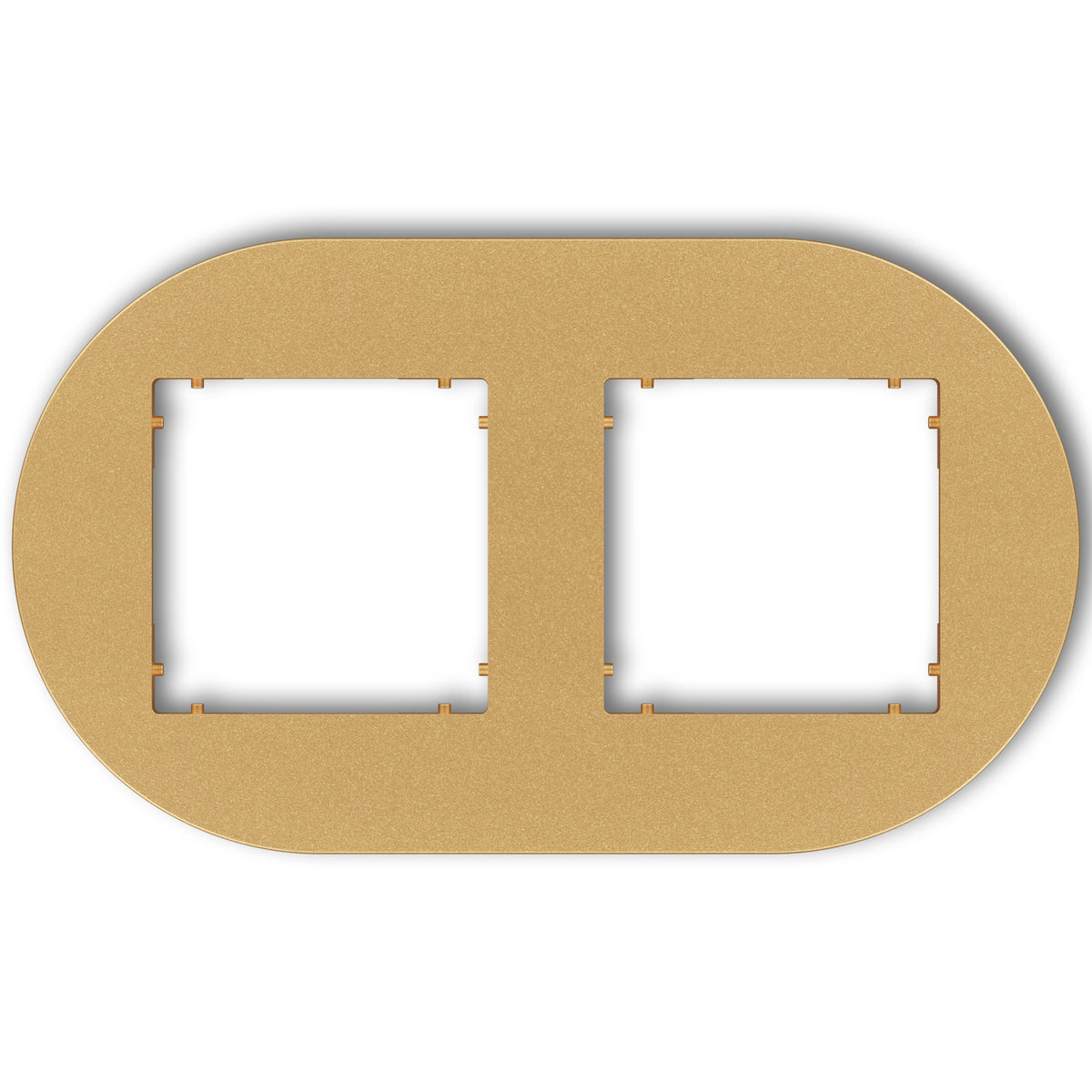 Plaque de finition ronde 2 postes – prises & interrupteurs