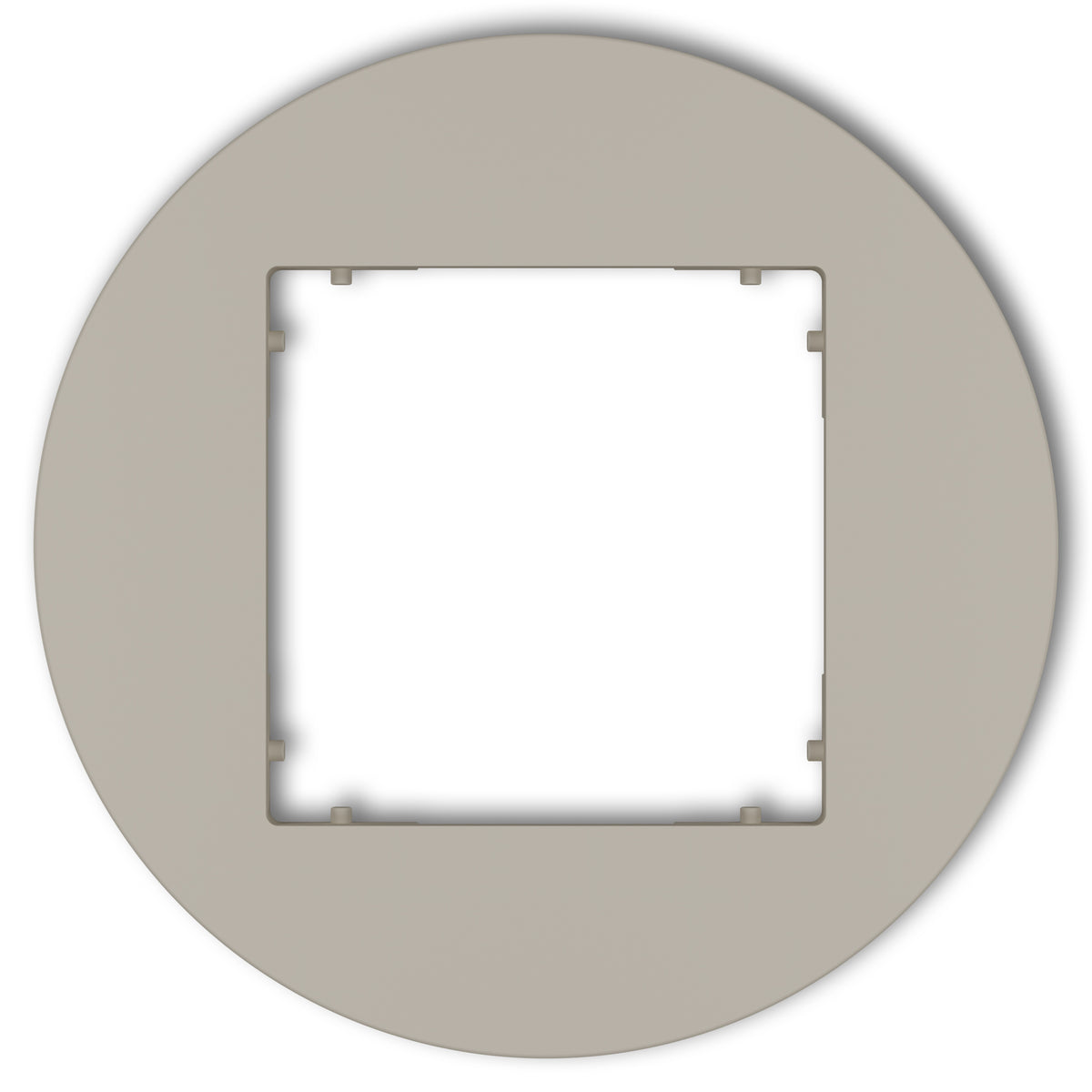 Plaque de finition ronde 1 poste – prise & interrupteur