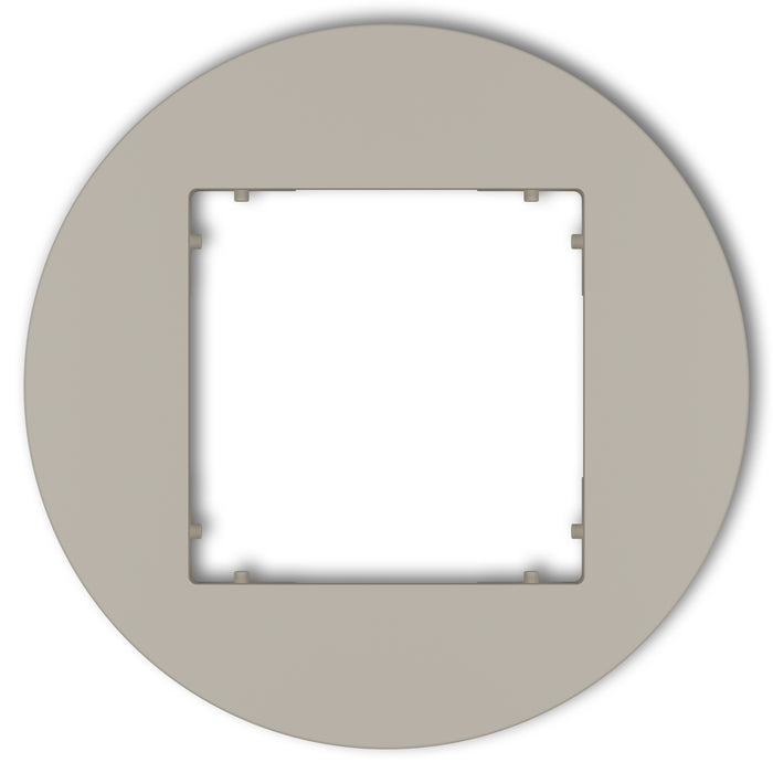 Plaque de finition ronde 1 poste – prise & interrupteur