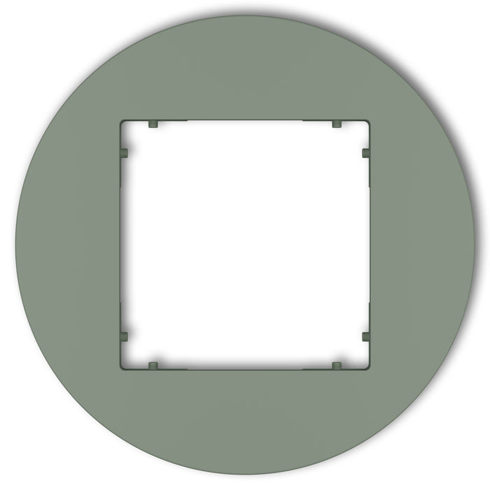 Plaque de finition ronde 1 poste – prise & interrupteur