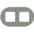 Plaque de finition ronde 2 postes – prises & interrupteurs