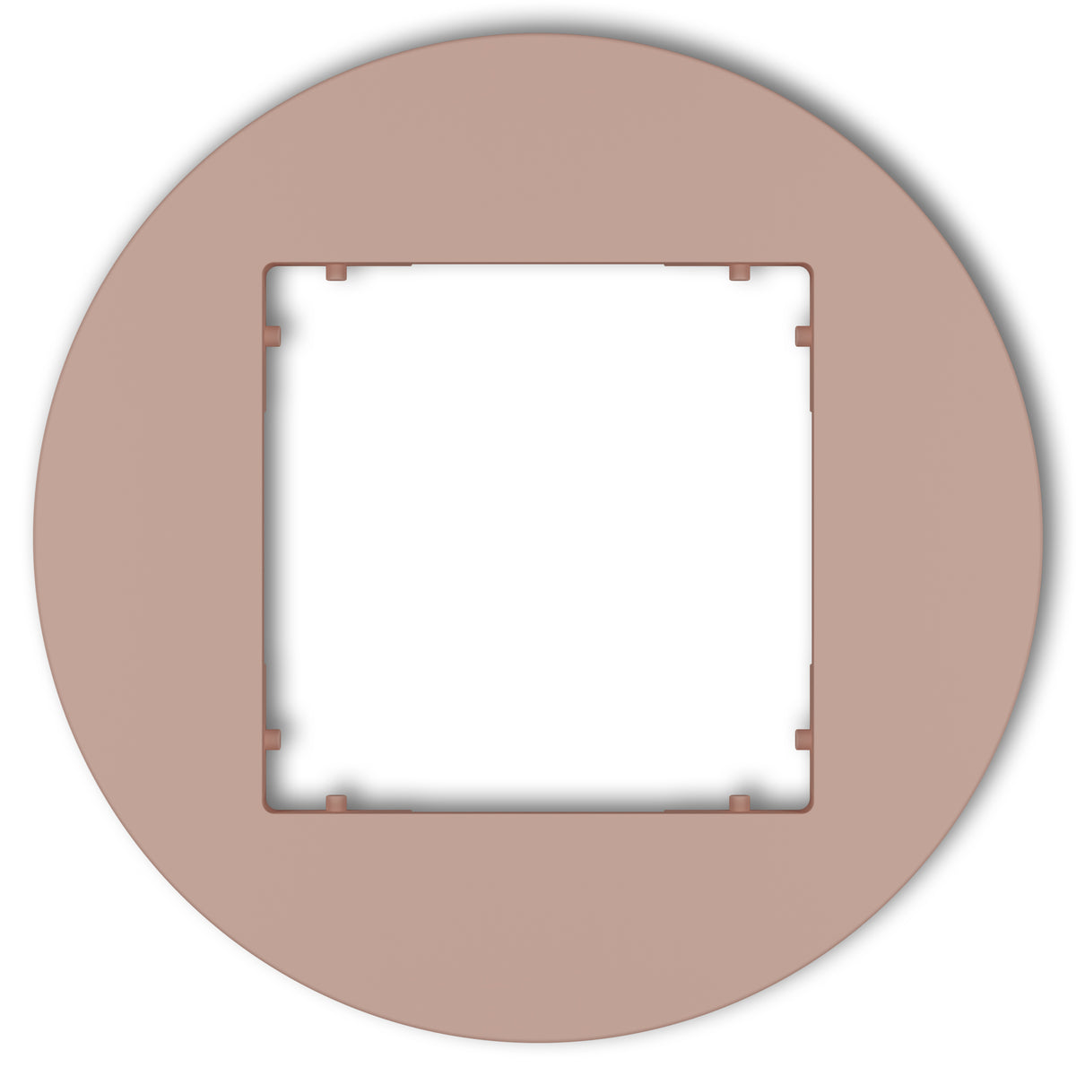 Plaque de finition ronde 1 poste – prise & interrupteur