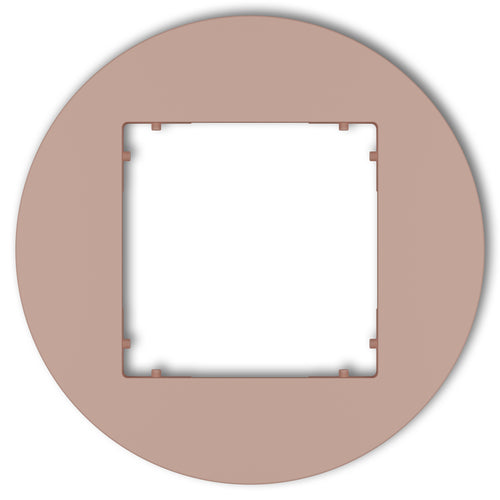 Plaque de finition ronde 1 poste – prise & interrupteur