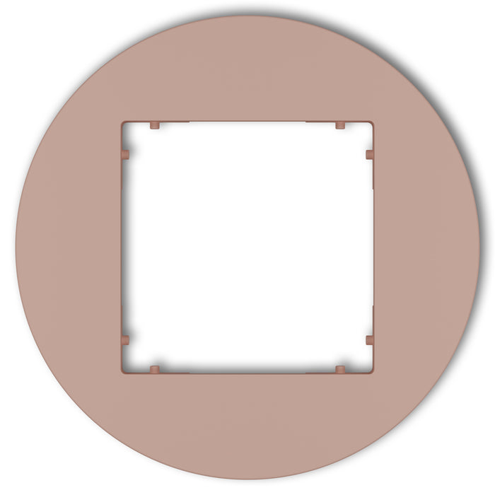 Plaque de finition ronde 1 poste – prise & interrupteur