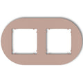 Plaque de finition ronde 2 postes – prises & interrupteurs