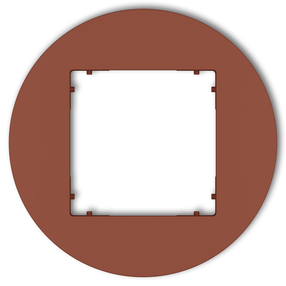 Plaque de finition ronde 1 poste – prise & interrupteur