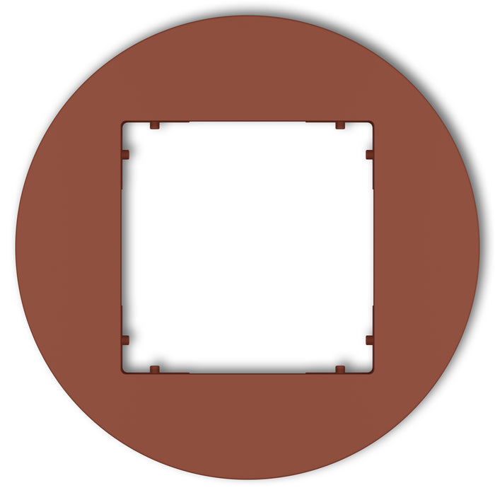 Plaque de finition ronde 1 poste – prise & interrupteur