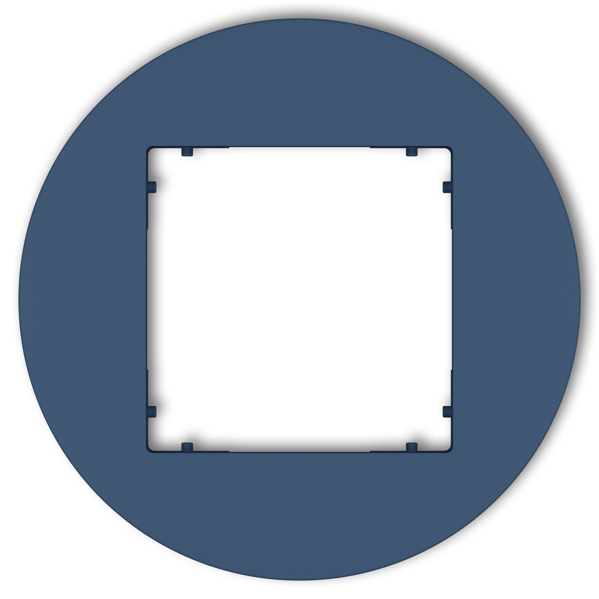 Plaque de finition ronde 1 poste – prise & interrupteur