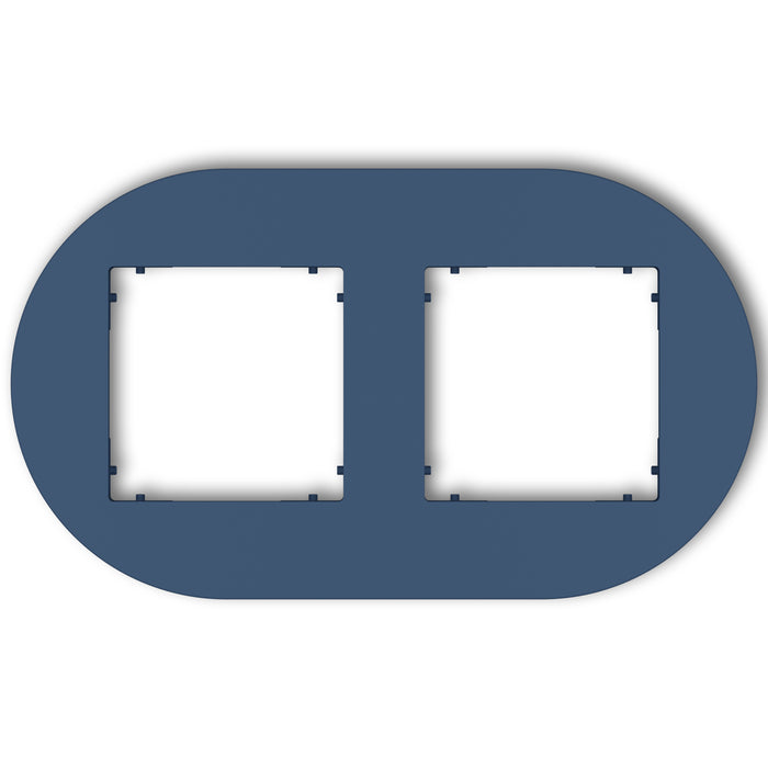 Plaque de finition ronde 2 postes – prises & interrupteurs